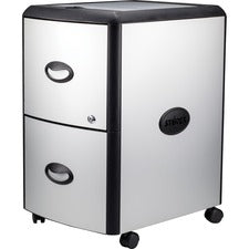 Storex Metal-clad Mobile Filing Cabinet