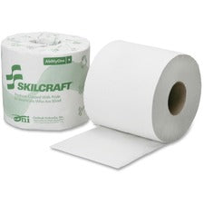 SKILCRAFT 1-Ply PCF Individual Toilet Tissue Rolls