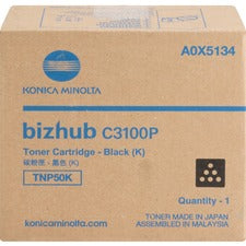 Konica Minolta TNP50K Toner Cartridge - Black