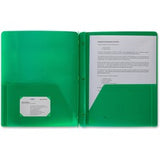 Business Source 3-Hole Punched Poly Portfolios