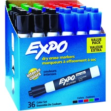 Expo Low-Odor Dry Erase Chisel Tip Markers