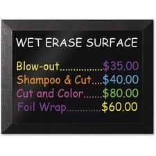 MasterVision Kamashi 3'x2' Black Wet Erase Board