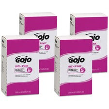 Gojo&reg; Rich Pink Antibacterial Lotion Soap Refill
