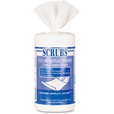 SCRUBS Clear Reflections Glass Cleaner Wipes