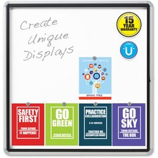 Quartet® Enclosed Magnetic Whiteboard for Outdoor Use, 38
