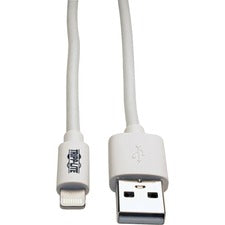 Tripp Lite 10ft Lightning USB/Sync Charge Cable for Apple Iphone / Ipad White 10'