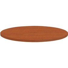 Lorell Round Invent Tabletop - Cherry