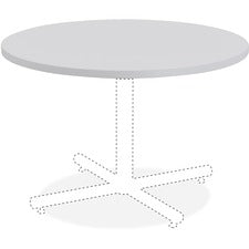 Lorell Round Invent Tabletop - Light Gray