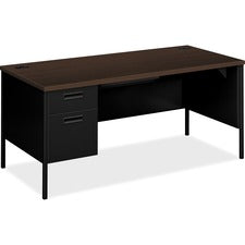 HON Metro Classic Left Pedestal Desk - 2-Drawer