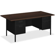 HON Metro Classic Double Pedestal Desk - 4-Drawer