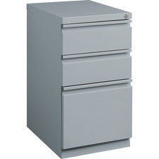 Lorell 20" Mobile BBF Pedestal File - 3-Drawer