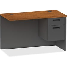 Lorell Cherry/Charcoal Return - 2-Drawer