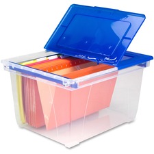 Storex Stackable Heavy-duty File Tote