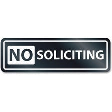 HeadLine No Soliciting Window Sign