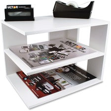 Victor W1120 Pure White Corner Shelf