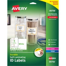 Avery&reg; Easy Align Self-Laminating ID Labels