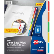 Avery® Easy View Durable Dividers