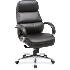 Lorell Leather High-back Chair