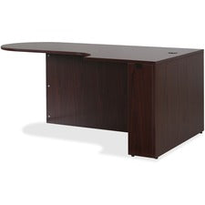 Lorell Essentials Right Peninsula Desk Box 1 of 2