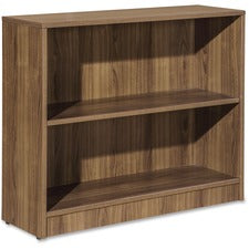 Lorell Essentials Series Walnut Laminate Bookcase