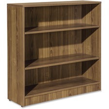 Lorell Essentials Series Walnut Laminate Bookcase