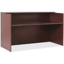 Lorell Essentials Series Mahogany Reception Desk