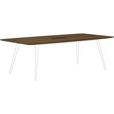 Lorell Walnut Laminate Rectangular Conference Tabletop