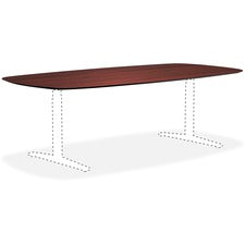 Lorell Knife Edge Mahogany Rectangular Conference Tabletop