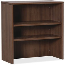 Lorell Essentials Walnut Laminate Stack-on Bookshelf