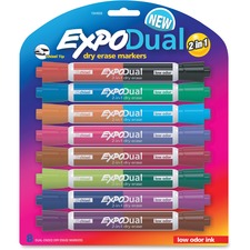 Expo 2-in-1 Dry Erase Markers