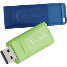 Verbatim 16GB Store 'n' Go USB Flash Drive - 2pk - Blue, Green