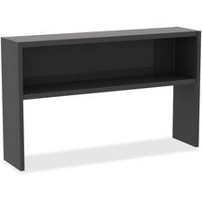 Lorell Charcoal Steel Desk Series Stack-on Hutch