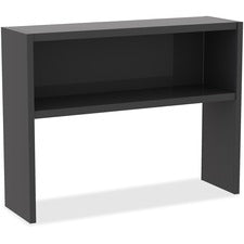Lorell Charcoal Steel Desk Series Stack-on Hutch
