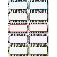 Ashley Zebra Print DryErase Nameplate Magnet