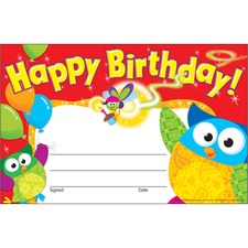 Trend Happy Birthday Owl-Stars Recognition Awards