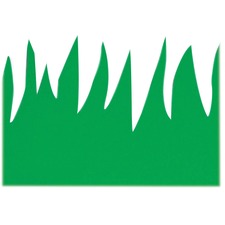 Hygloss Green Grass Design Border Strips