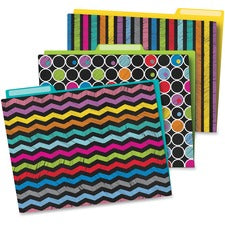 Carson Dellosa Education Colorful Chalkboard File Folders Set