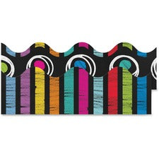 Carson Dellosa Education Colorful Chalkboard Scalloped Borders