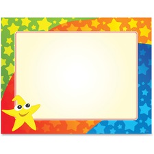 Geographics Color Stars Border Certificates
