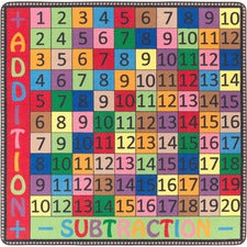 Flagship Carpets Math Collection Addition/Subtraction Rug