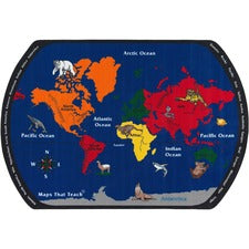 Flagship Carpets Maps That Teach Global Rug