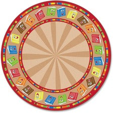 Flagship Carpets Calm Circle Time Books Round Rug