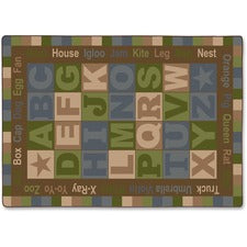 Flagship Carpets ABC Tranquility Alphabet Rug