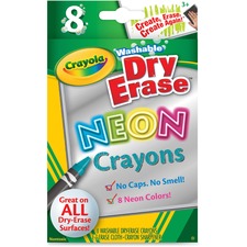 Crayola Washable DryErase Neon Crayons