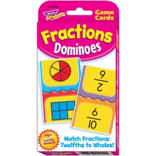 Trend Fractions Dominoes Challenge Cards Game