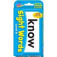 Trend Sight Words Level B Flash Cards