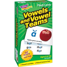 Trend Vowels and Vowel Teams Flash Cards