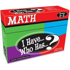 Teacher Created Resources 2&3 I Have Who Has Math Game