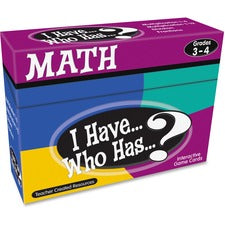 Teacher Created Resources 3&4 I Have Who Has Math Game