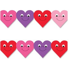 Hygloss Happy Hearts Design Border Strips